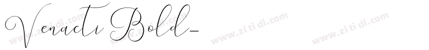 Venacti Bold字体转换